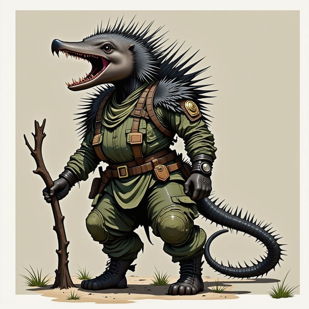 Military Project: Caffeinated Wildlife Porcupine