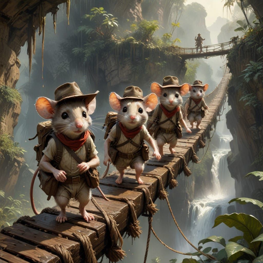 Mice Indiana Jones Jungle River Escape