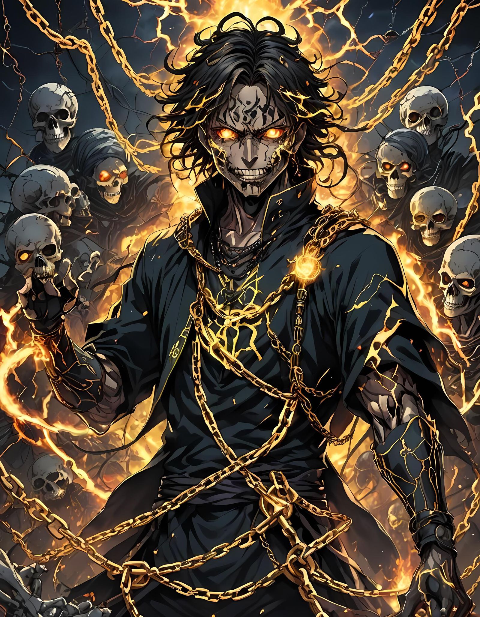 Demon Slayer Electrocution: Anime Concept Art