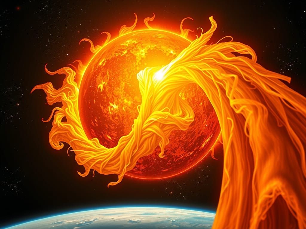 Cosmic Sun Radiates Warmth to Earth via Infinite Cable