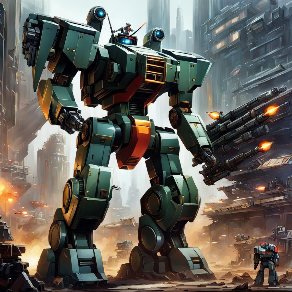 Mad Metal Mecha Mayhem: Giant Robot Art