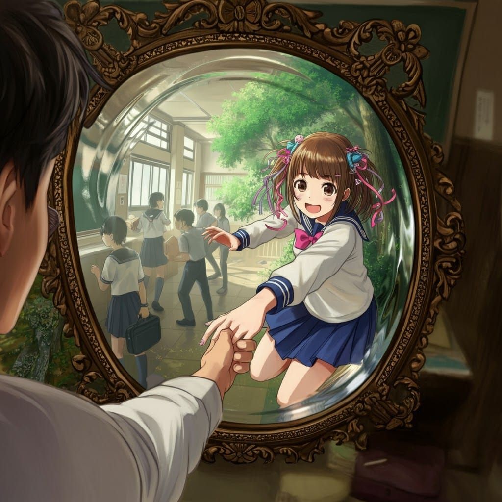 Surreal Japanese Schoolgirl Bridges the Gap Between Worlds