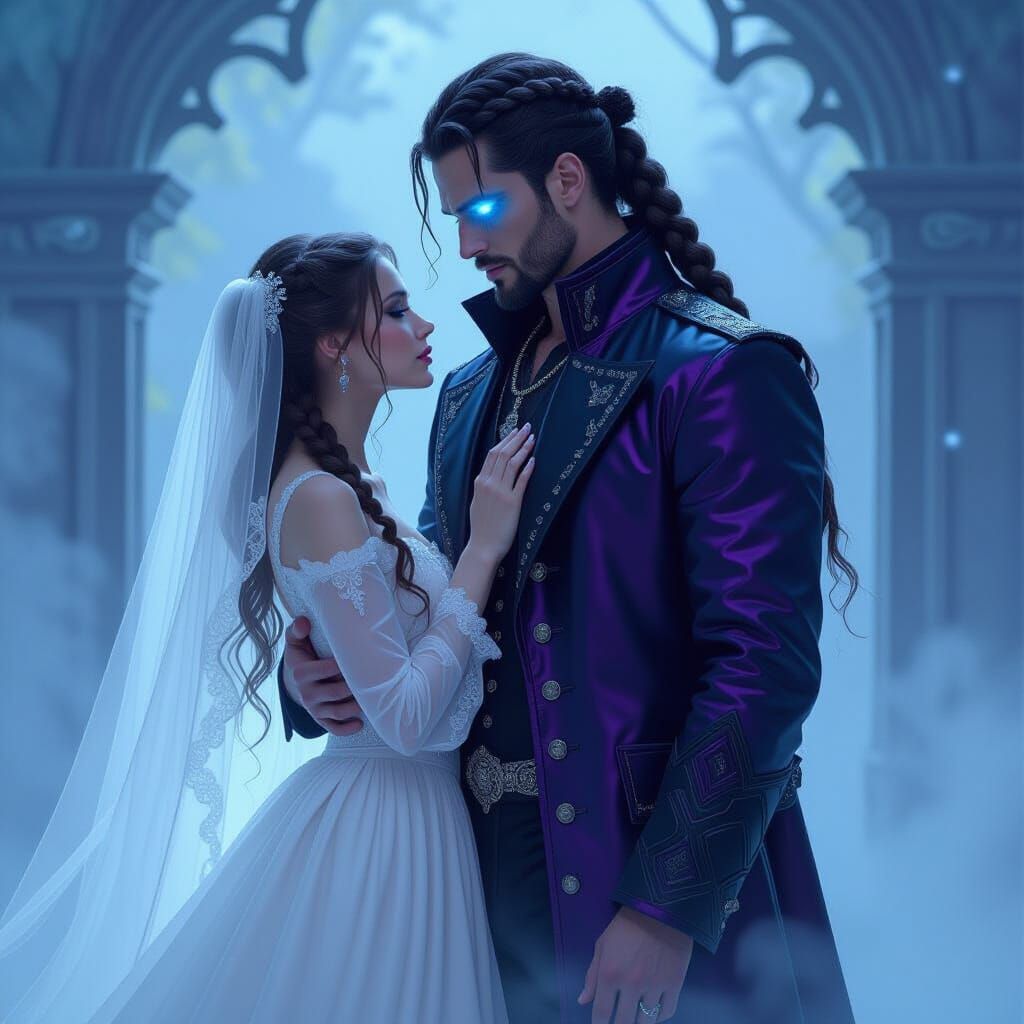 Ethereal Ghostly Embrace in Dreamlike Style