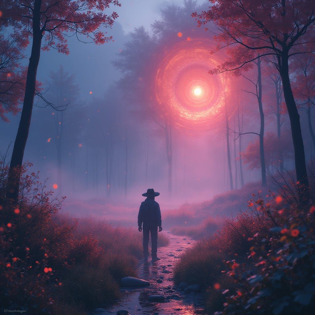 Gojo Satoru: Ethereal Aura in Fantasy Realm