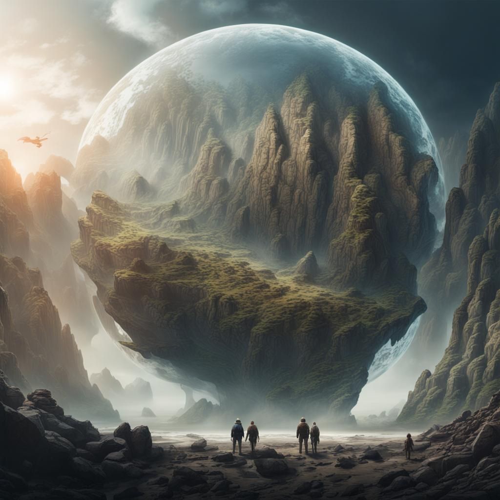 Planet's Journey: Double Exposure Concept Art