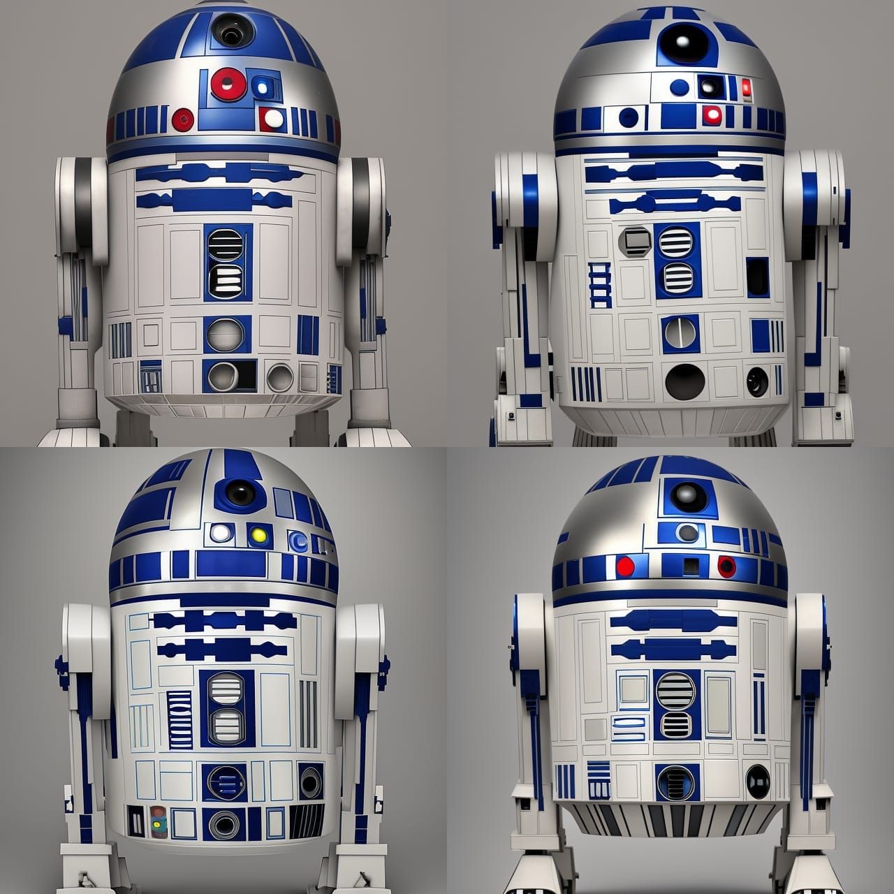 Hyperrealistic R2-D2 from Star Wars in 8k