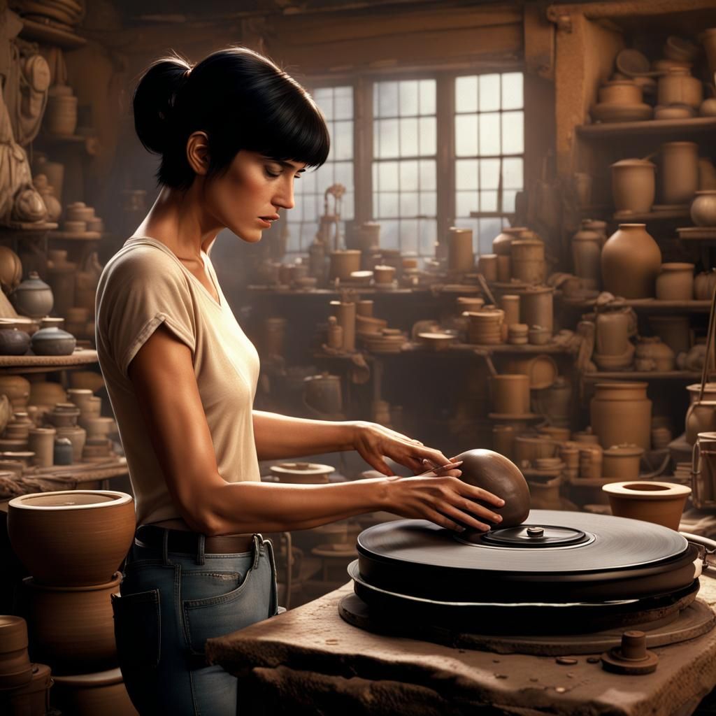 Demi Moore as a Potter: Digital Matte Painting