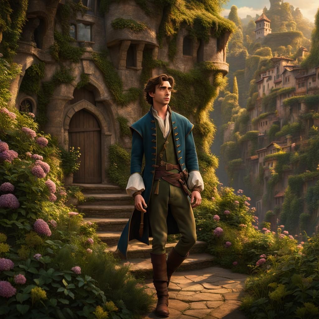 Timothee Chalamet as Flynn Ryder in Tangled 240120B