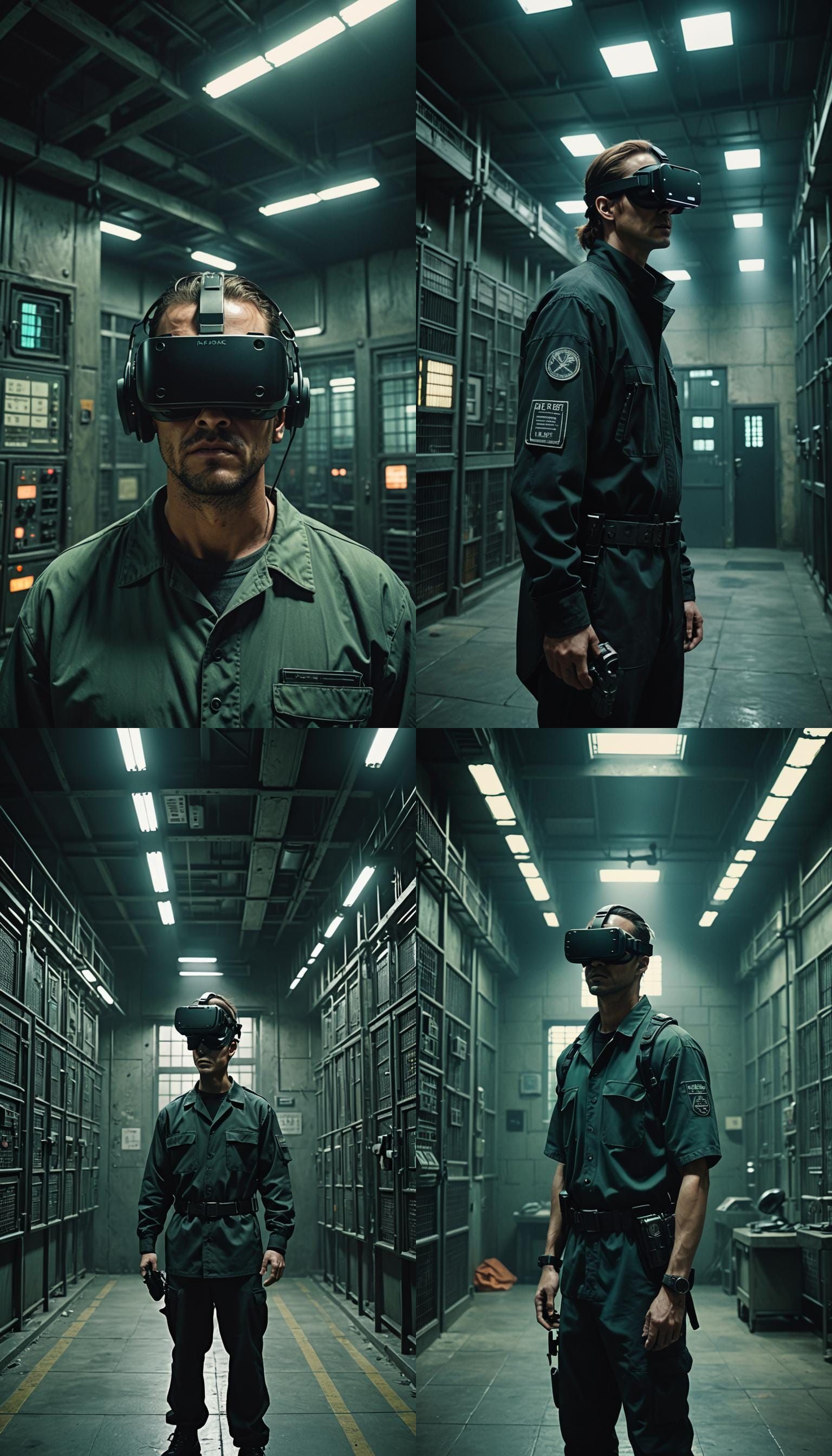 Dystopian Future Prison in Cinematic VR Style