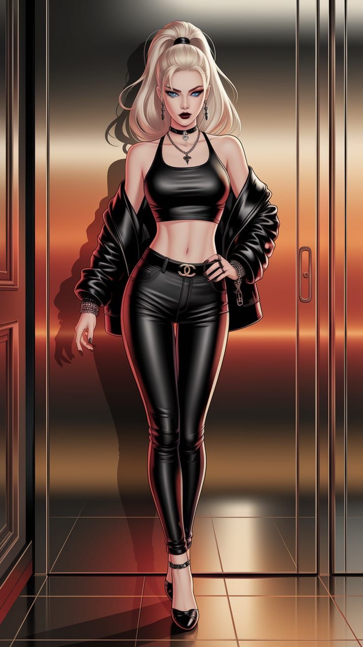 Korean Woman in Gothic Style, Shoujo Anime