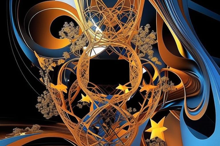 Psy geometric abstract (Midjourney start image) 13dec22