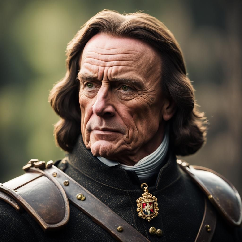Oliver Cromwell Portrait in Professional Photography Style