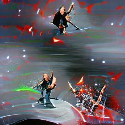 Stylized Metallica Logo on Dark Background