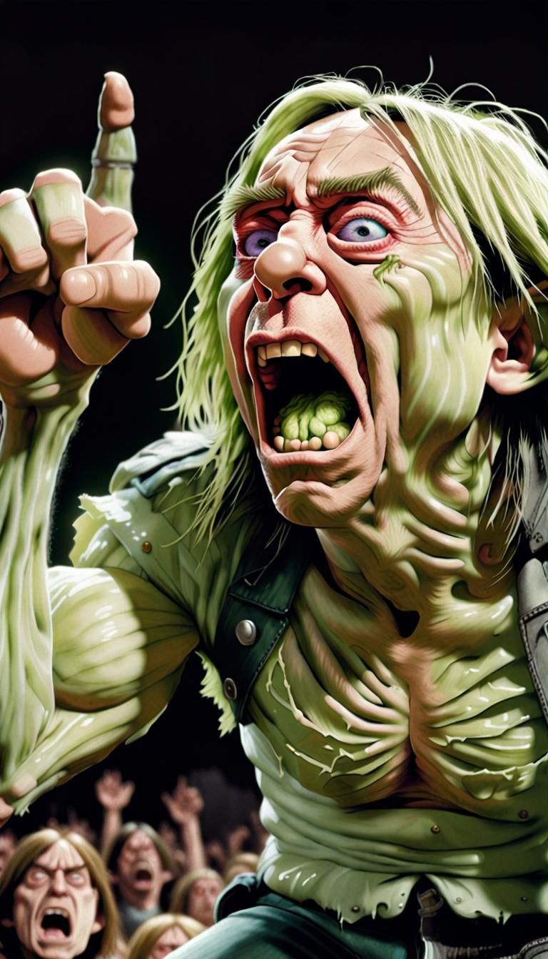 Iggy Pop as a Scary Cabbage Patch Character