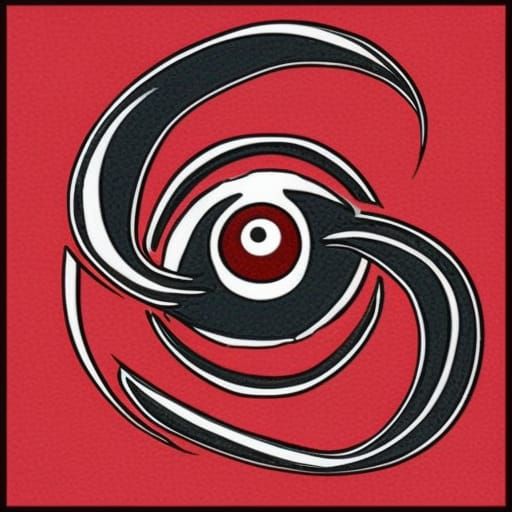 Stylized Sharingan Symbol Illustration