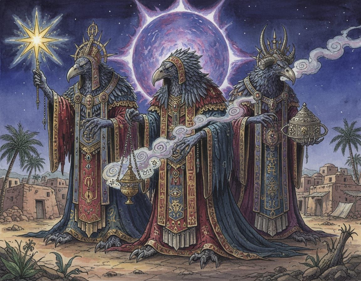 Lords of Change as Magi in John Blanche Style