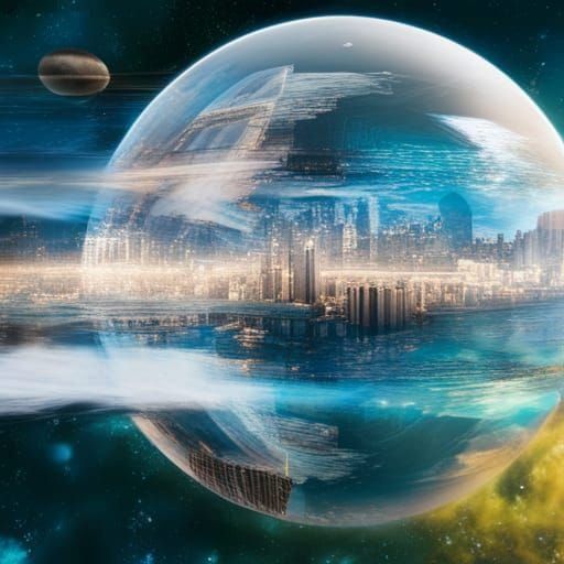 Minimalist Futuristic Cityscape Concept