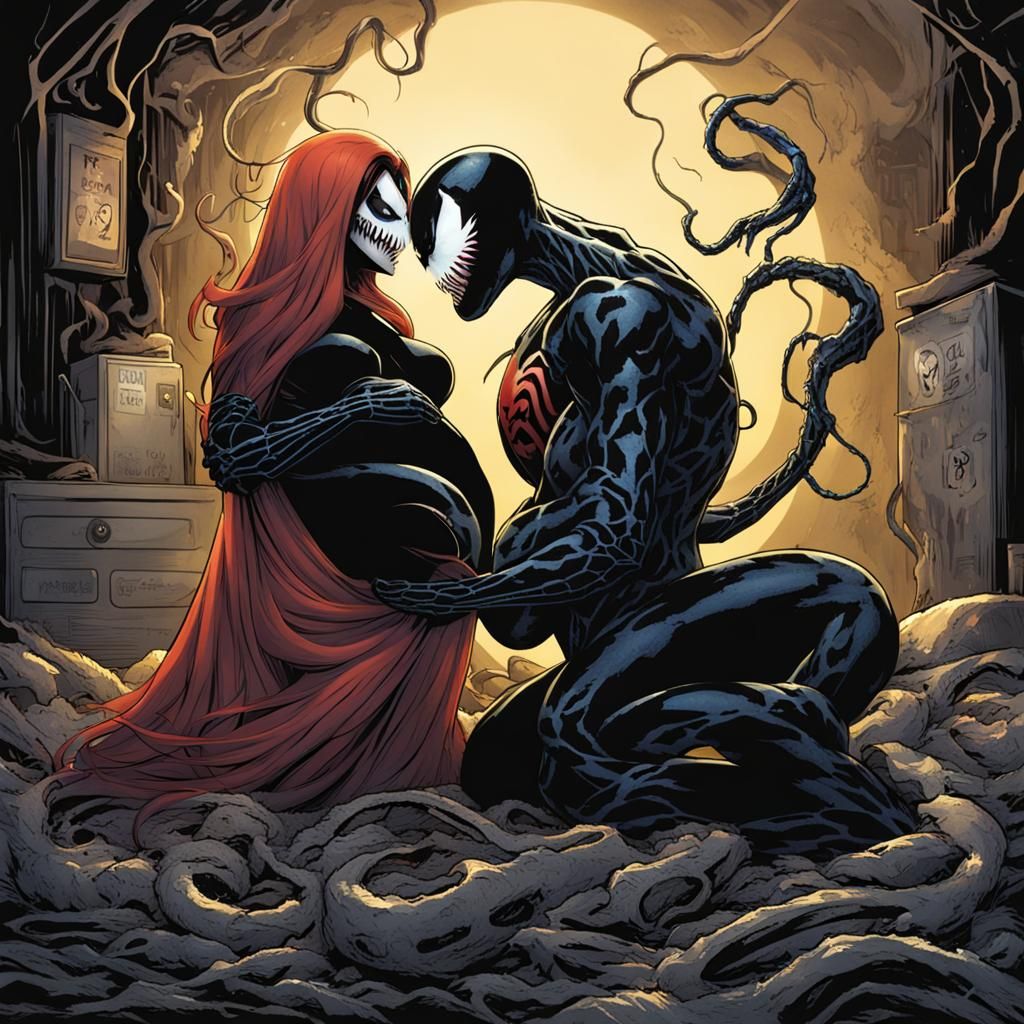 Pregnant She-Venom Character Illustration