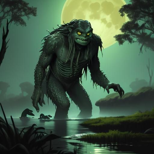 Creature from the Black Lagoon in Swamp