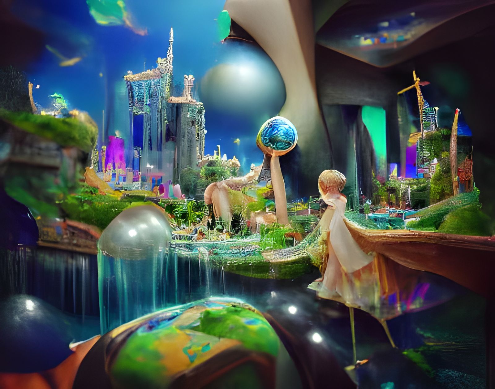 Enchanting Fantasy World Generated by AI