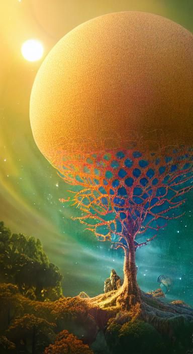 Planetary Intelligence Emerges in Rich Watercolor Network