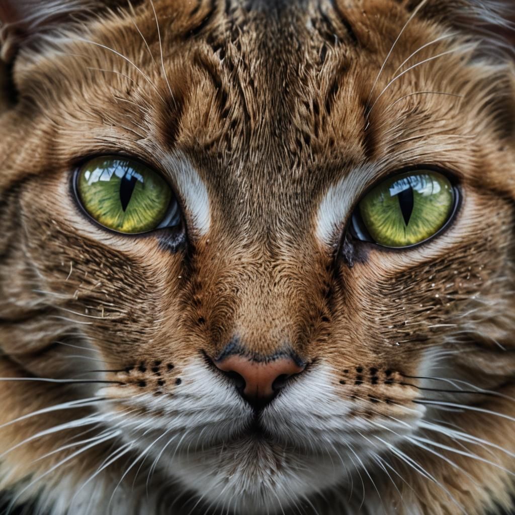 Macro Cat Eye: Hyper-Realistic Digital Art