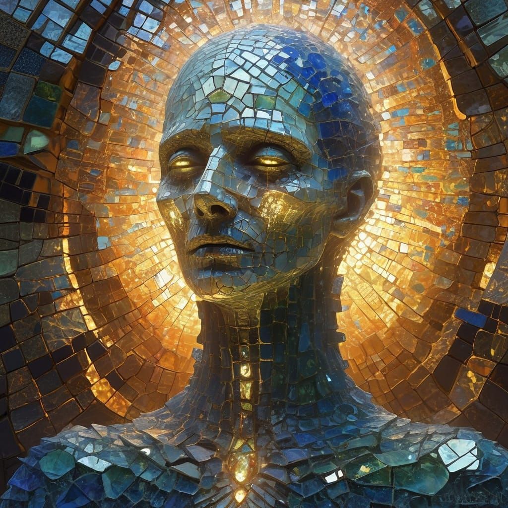 Surreal Glass Ghoul Illuminates Dark Space