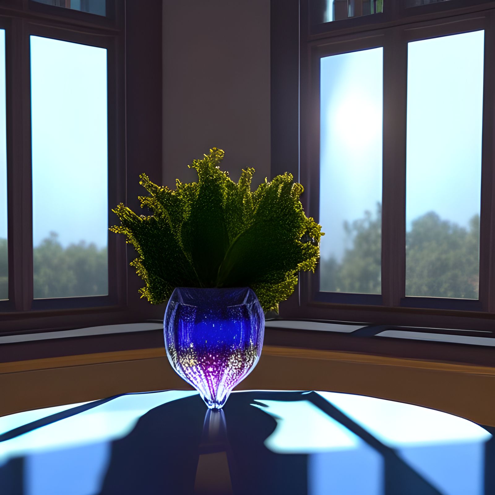 Sparkling Crystal Decanter in Sunlight