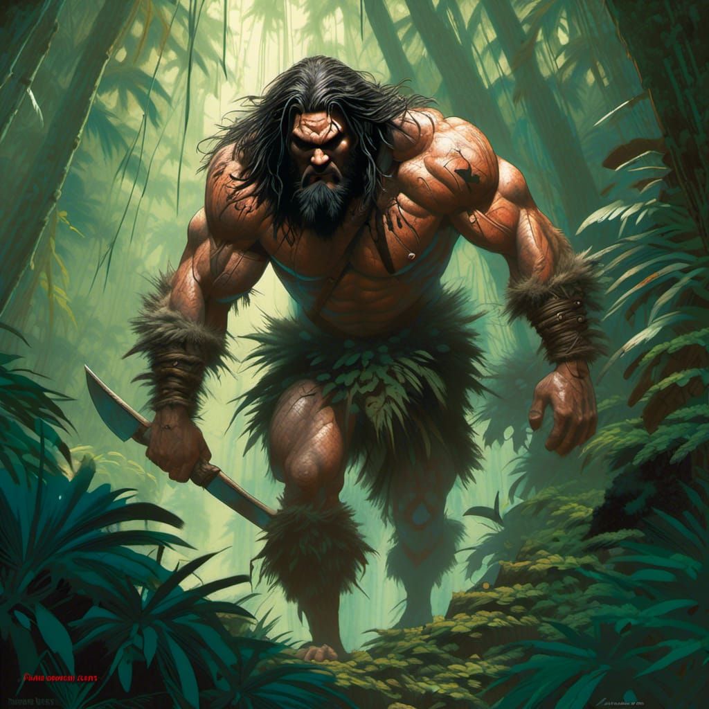 Jungle Cleaver: Fantasy Art by Paul Pelletier