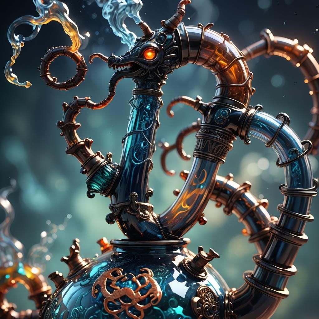 Scorpio Glass Pipe Concept Art in Deep Color