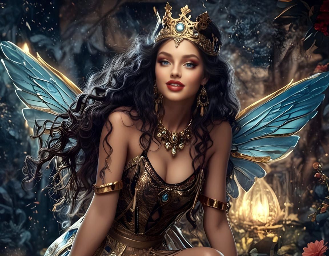 Stunning Blonde Goddess with Golden Skin and Vibrant Smile