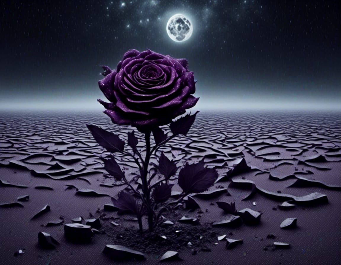 dark purple rose