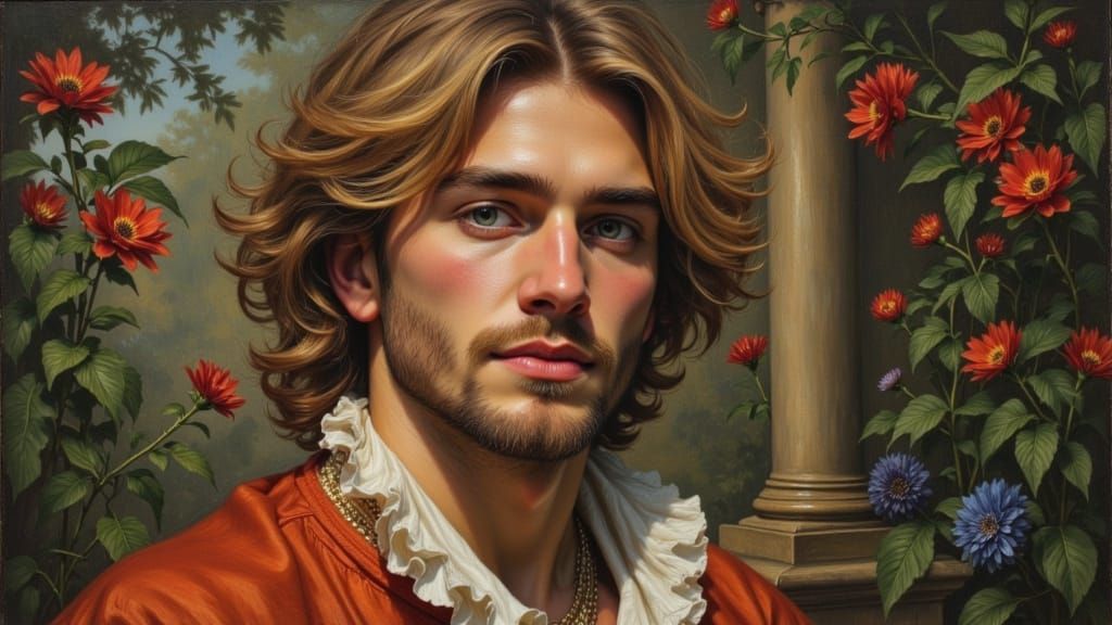 Tommaso dei Cavalieri Portrait in High Renaissance Style