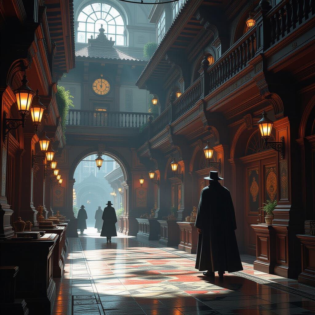 Dramatic Secession Scene in Richly Atmospheric Digital Art