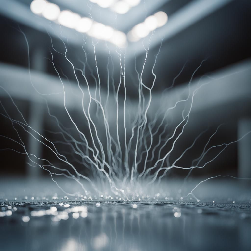 Water Neural Network in Brutalist Style