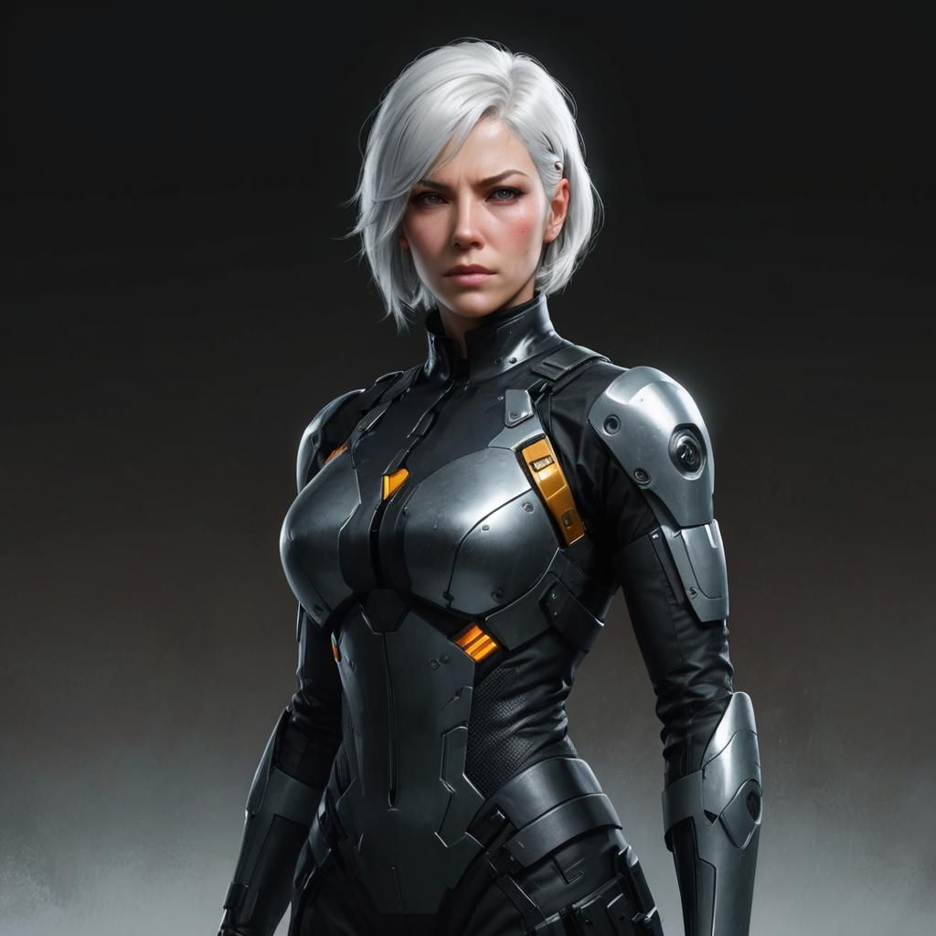 Female Spy in Tactical Suit: Hyperdetailed Concept Art