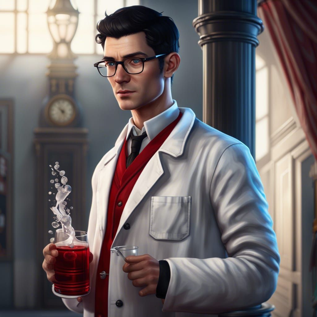 Forensic Scientist Inspects Skeleton in Hyperrealistic Detai...