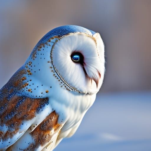 Barn Owl in Snow: Professional Wildlife Photography
