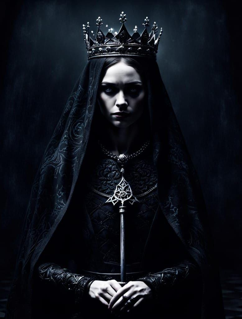 Queen of Shadows: A Dark and Mysterious Portrait