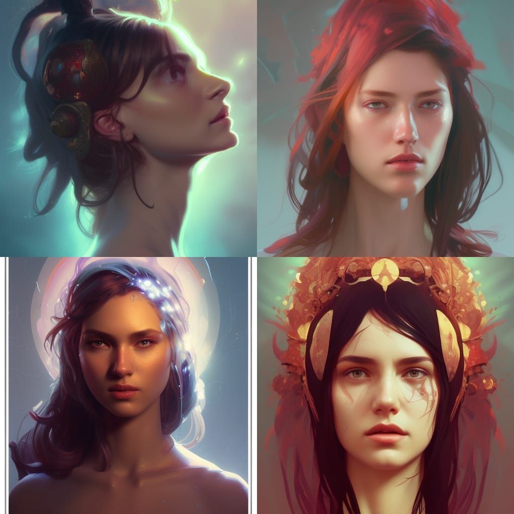 Detailed Portrait with Dynamic Lighting