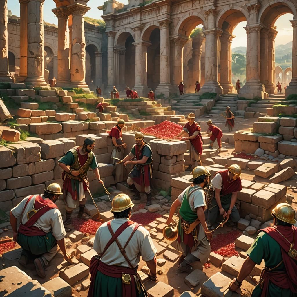 Archaeologists Discover Crown in Anime-Style Roman Ruins