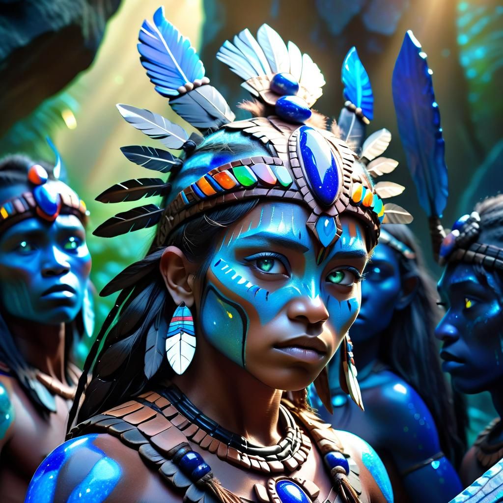 Amazonian Warriors in Opalescent Armor