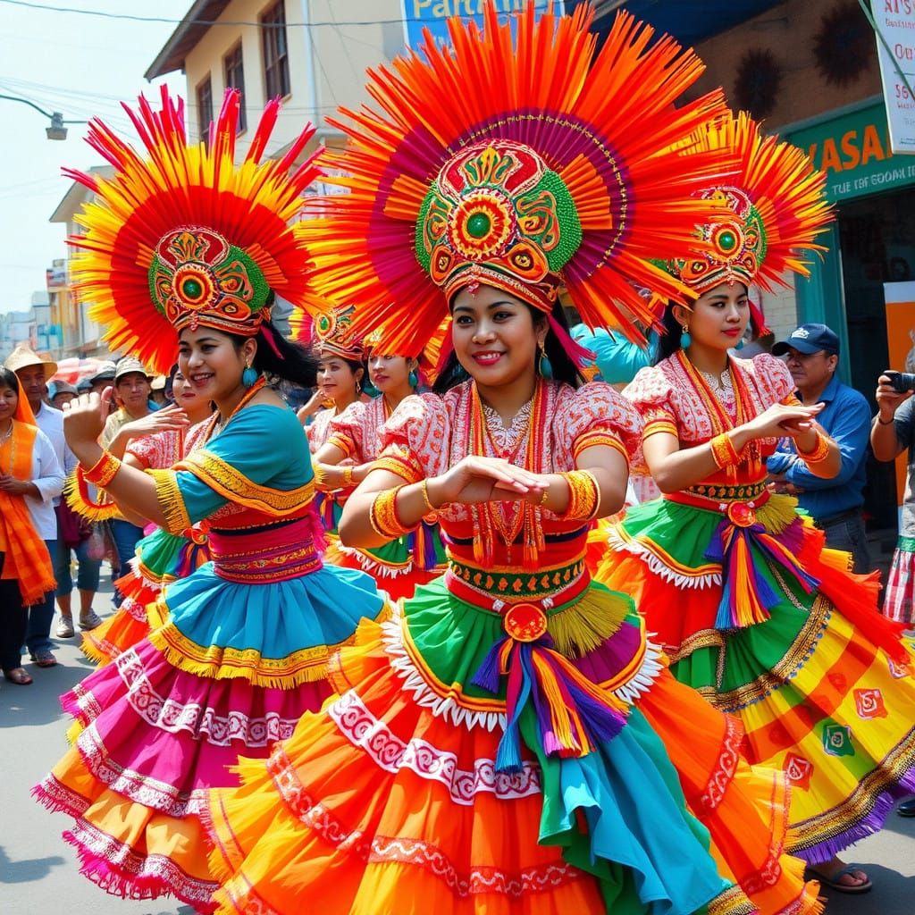 Filipino Dancers Celebrate Vibrant Bahaghari Festival in Pin...