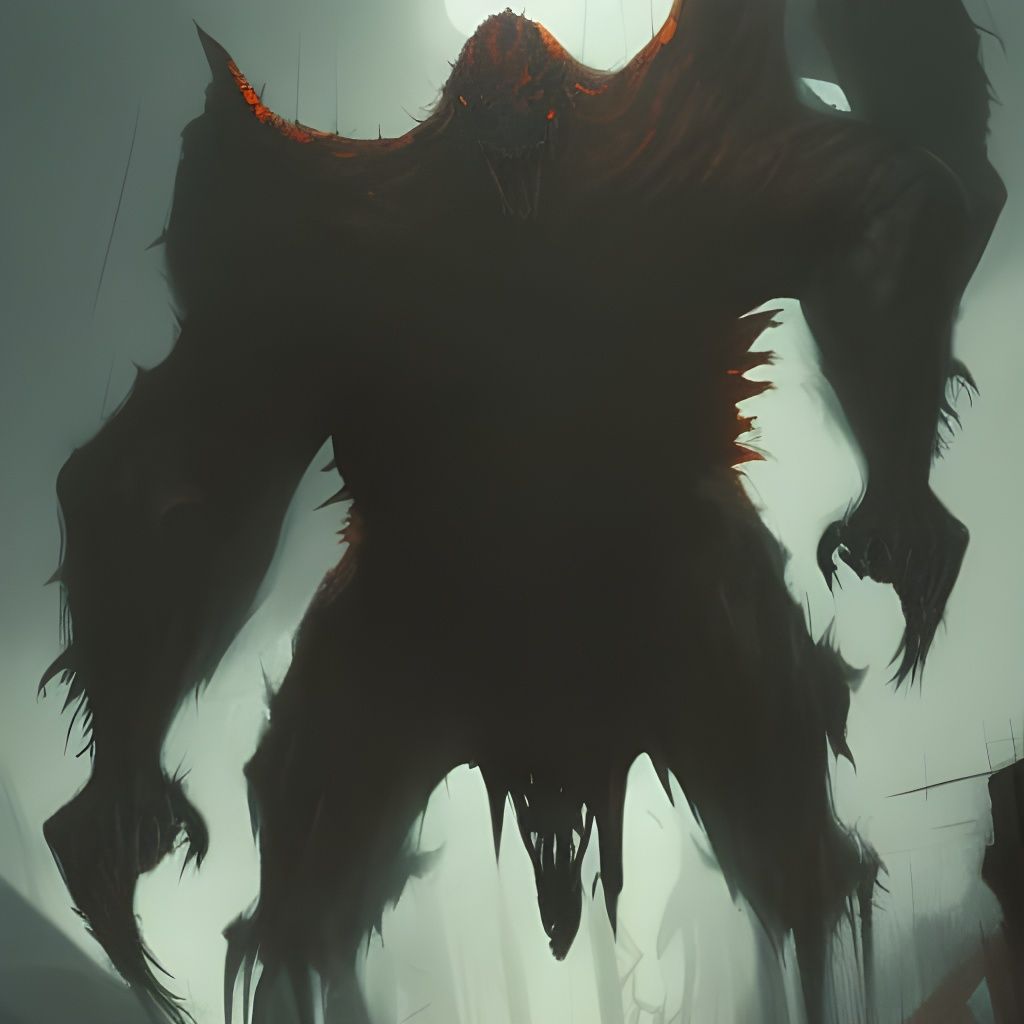 Sinister Demonic Giant Artwork