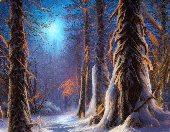 Epic Winter Wonderland in Vibrant, 3D Art Style