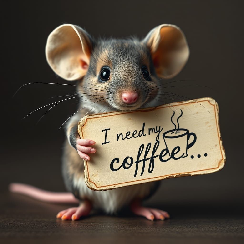 Mouse Needs Coffee: Detailed Matte Painting