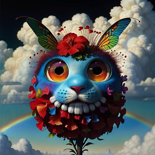 Surreal Furry Creature in Pixar Style