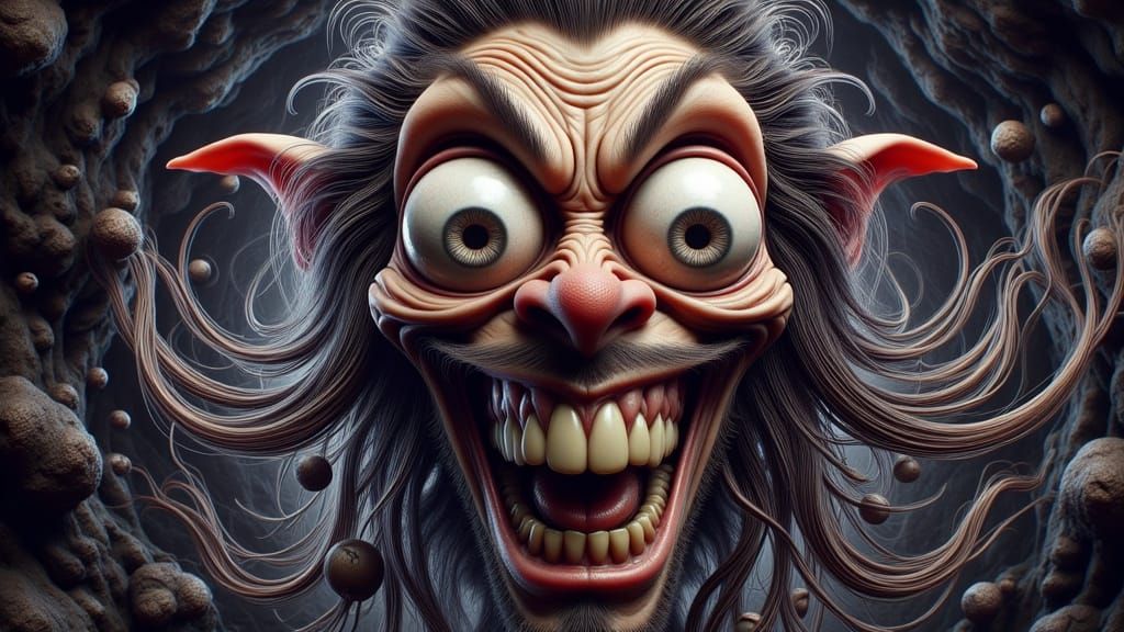 Disturbing Caricature of Lunatic's Highway to Hell