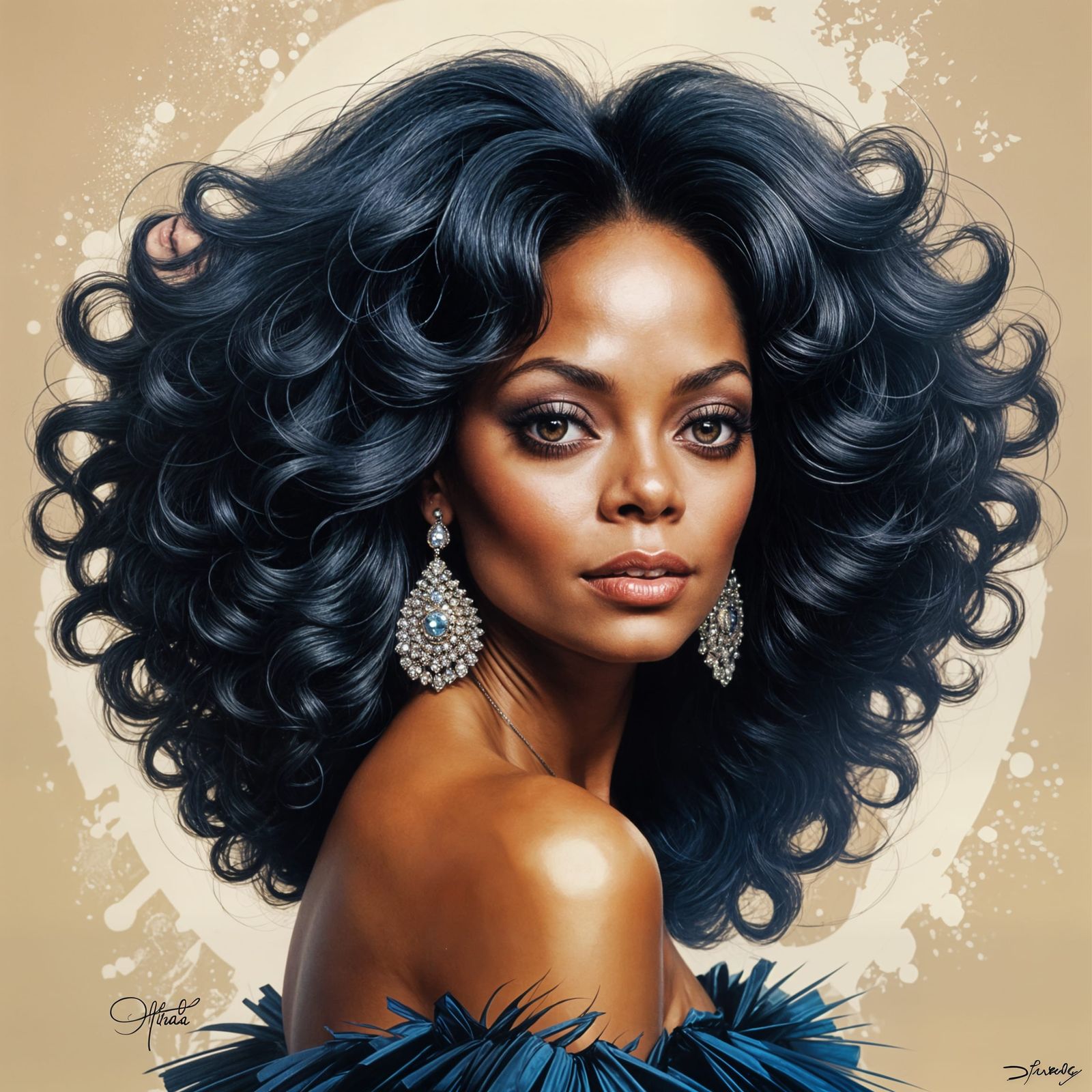 The Queen in Vibrant Disco Style