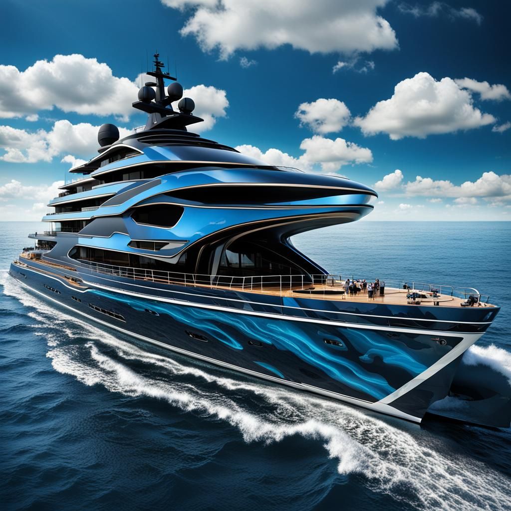 Batman's Luxury Yacht on the Ocean